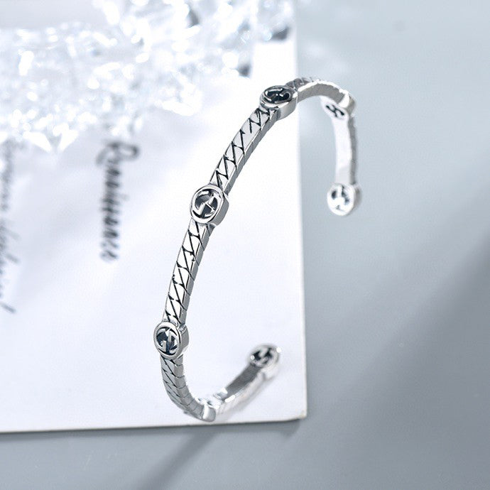 Double Gucci Thin Interlocking Gucci Bracelet