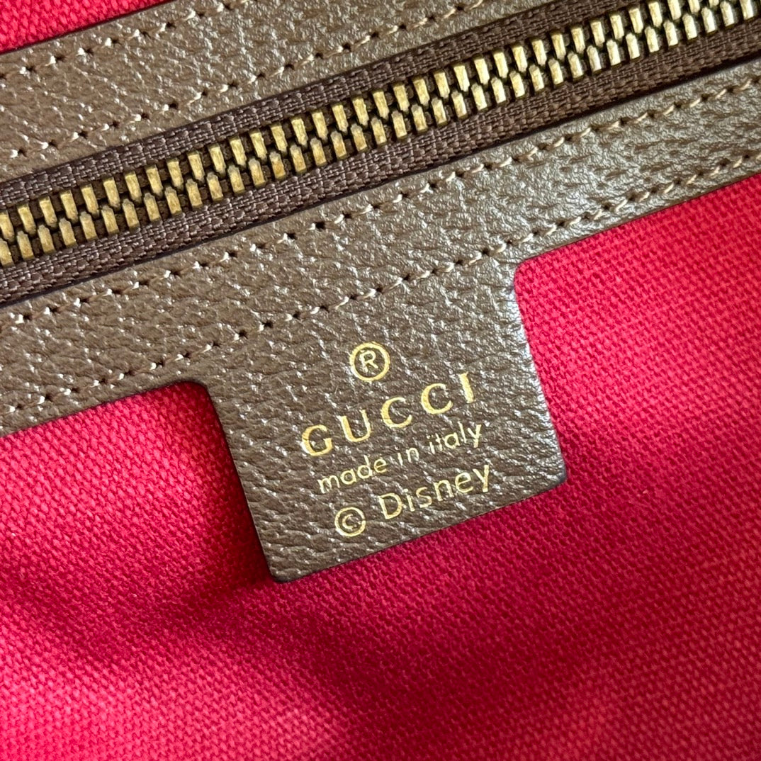 GUCCI DONALD DUCK SMALL BACKPACK 29 BROWN IN CALFSKIN